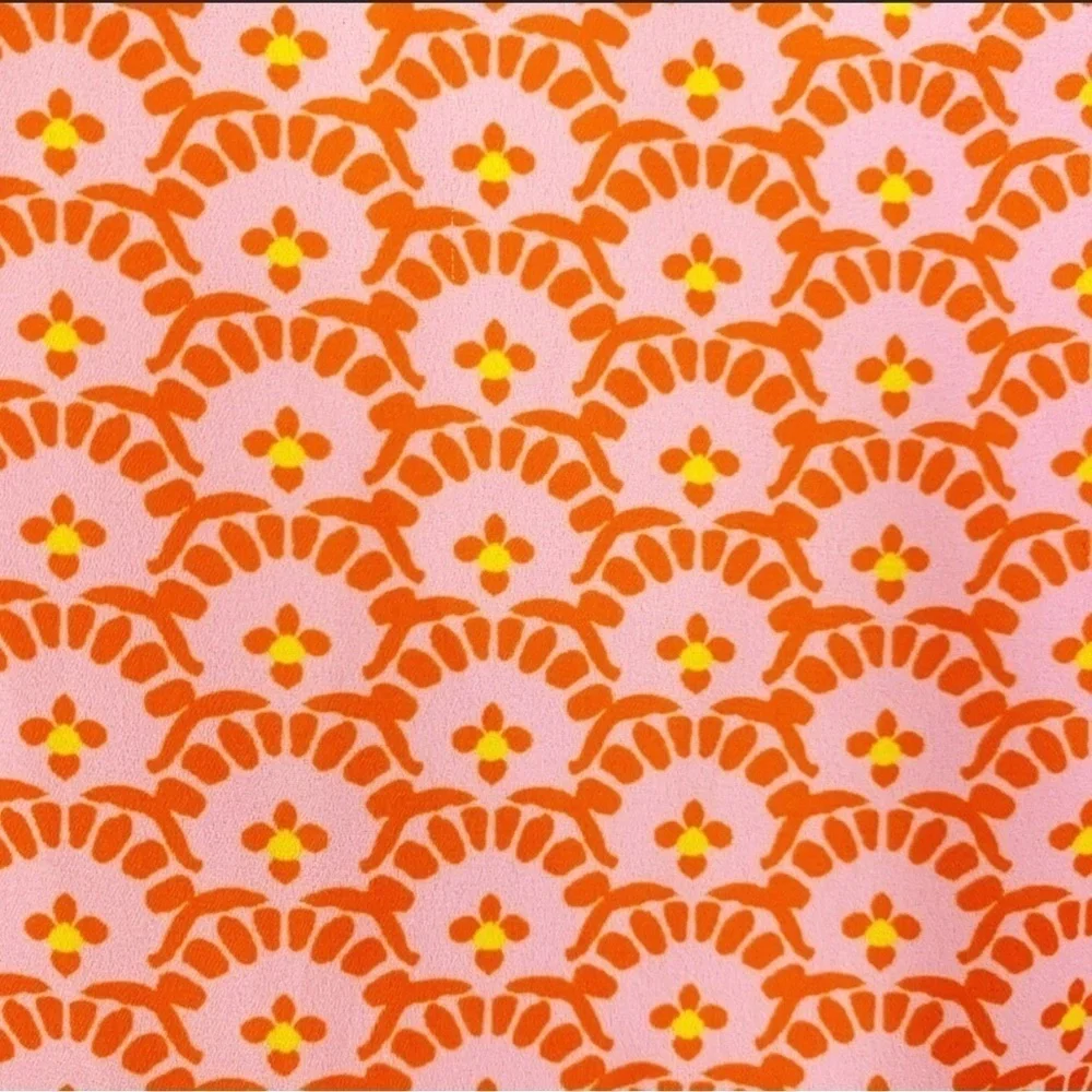 Alice + Olivia Sandra Floral Wrap Mini Dress Stamp English Rose Size 12 - Picture 5 of 5